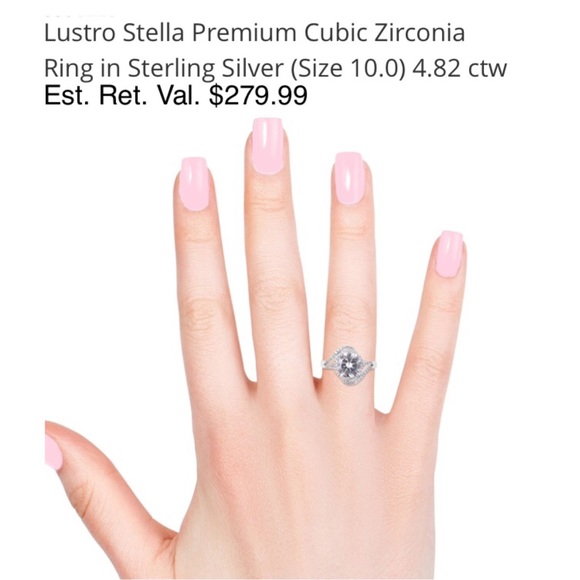 PREMIUM ZIRCON 925 STERLING SILVER SZ 10 NWT - Picture 3 of 9